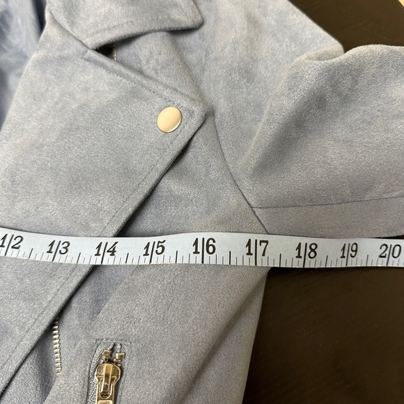 BB Dakota Blue Moto Jacket Size Small - Picture 9 of 14